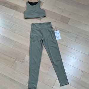 Future relics sage leggings tank sports bra set s